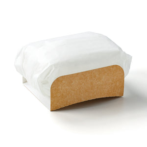 Square Sandwich with paper
